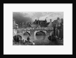 Bow Bridge, Essex by William Henry Bartlett