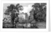 The Moat of Ongar Castle and Castle House, Essex, engraved by Henry Wallis, 1832 by William Henry (after) Bartlett