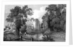 The Moat of Ongar Castle and Castle House, Essex, engraved by Henry Wallis, 1832 by William Henry (after) Bartlett