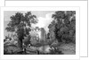 The Moat of Ongar Castle and Castle House, Essex, engraved by Henry Wallis, 1832 by William Henry (after) Bartlett