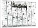 The road from London to Wells and Bury St. Edmunds, from Ogilby's 'Britannia', 1675 by John Ogilby
