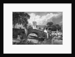 Aylesford Church and Bridge by William Henry Bartlett