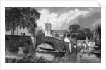 Aylesford Church and Bridge by William Henry Bartlett