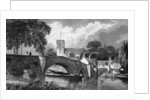 Aylesford Church and Bridge by William Henry Bartlett