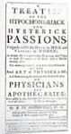 Title page for 'A Treatise of the Hypochondriack and Hysterick Passions' by Bernard de Mandeville, published 1711 by English School