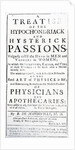 Title page for 'A Treatise of the Hypochondriack and Hysterick Passions' by Bernard de Mandeville, published 1711 by English School