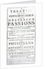 Title page for 'A Treatise of the Hypochondriack and Hysterick Passions' by Bernard de Mandeville, published 1711 by English School