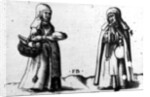Two Religious Persons by Franz Isaac Brun