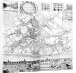 Map of Manchester, 1751 by Casson & Berry