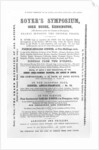 Poster for 'Soyer's Symposium', 1851 by English School