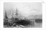 Port Glasgow, engraved by J.W. Appleton, 1841 by William Henry (after) Bartlett