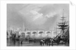 New Bridge and Broomielaw, Glasgow, c.1840 by William Henry Bartlett