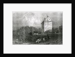 Gilnockie - or Johnny Armstrong's Tower by Thomas Allom