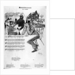 Sheet music for 'Reminiscences' by Leon Xanrof, 1892 by Theophile Alexandre Steinlen