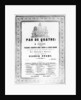 Cover of the sheet music for 'Pas de Quatre' by Jules Perrot, c.1845 by English School