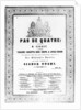 Cover of the sheet music for 'Pas de Quatre' by Jules Perrot, c.1845 by English School