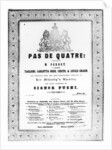 Cover of the sheet music for 'Pas de Quatre' by Jules Perrot, c.1845 by English School