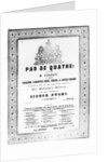 Cover of the sheet music for 'Pas de Quatre' by Jules Perrot, c.1845 by English School