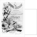 Cover for the piano and singing parts of 'La Grande Duchesse de Gerolstein' by J. A. A. Pastelot