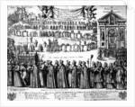 Procession of the Shrine of St. Germain and others from the Abbey of Saint-Germain-des-Prés to the Church of Saint-Sulpice, Paris, c.1652 by Nicolas Cochin