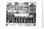 Procession of the Shrine of St. Germain and others from the Abbey of Saint-Germain-des-Prés to the Church of Saint-Sulpice, Paris, c.1652 by Nicolas Cochin