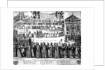 Procession of the Shrine of St. Germain and others from the Abbey of Saint-Germain-des-Prés to the Church of Saint-Sulpice, Paris, c.1652 by Nicolas Cochin