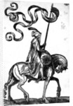 A man on horseback, 1576 by Melchior Lorck