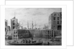 Entrance to the Limehouse Dock, 1850 by Thomas Hosmer Shepherd