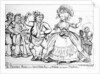 The Devonshire Minuet, danced to Ancient British Music through Westminster during the Election, print made by William Paulet Carey, 1784 by English School
