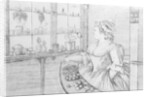 Mrs Weltje in her Shop in Pall Mall, 1783 by Charles Bretherton