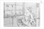Mrs Weltje in her Shop in Pall Mall, 1783 by Charles Bretherton