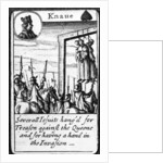 Several Jesuits hanged for Treason, Knave of Spades from a pack of playing cards by English School