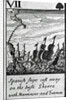 Spanish Ships Cast Away. VII of Spades from a pack of playing cards by English School