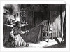 Sketches from Ireland : Woman making nets in the Claddagh, Galway by English School