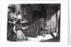 Sketches from Ireland : Woman making nets in the Claddagh, Galway by English School