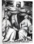 Madonna Protecting Two Members of a Confraternity by Agostino Carracci