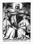 Madonna Protecting Two Members of a Confraternity by Agostino Carracci
