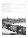 View of Old London Bridge by English School
