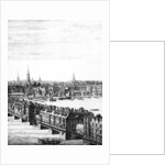 View of Old London Bridge by English School