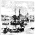 Wharfs on the River Thames, Nicholson's Wharf to Customs House by English School