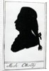Silhouette of Michael O'Kelly, 1786 by Hieronymus Loschenkohl
