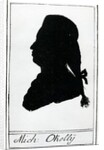 Silhouette of Michael O'Kelly, 1786 by Hieronymus Loschenkohl