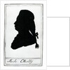 Silhouette of Michael O'Kelly, 1786 by Hieronymus Loschenkohl