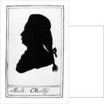 Silhouette of Michael O'Kelly, 1786 by Hieronymus Loschenkohl
