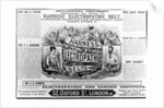 Advertisement for 'Harness world famed Electropathic Belts', c.1890 by English School