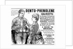 Advertisement for Calvert's Dento-Phenolene, c.1890s by English School