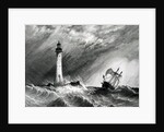 Eddystone Lighthouse, print made by W.B. Cooke, 1836 by William Clarkson (after) Stanfield