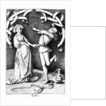 The Juggler and the Woman, c.1495-1503 by Israhel van the younger Meckenem