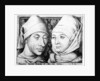 Portrait of Israhel van Meckenem and his wife Ida, c.1490 by Israhel van the younger Meckenem