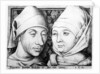 Portrait of Israhel van Meckenem and his wife Ida, c.1490 by Israhel van the younger Meckenem